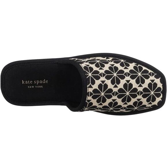 Kate Spade NY Dove Slippers Spade Flower Jacquard Size 7 MSRP $98 New w/ Tag - Picture 7 of 10